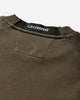 C.P. Company Diagonal Raised Fleece Crewneck Lens Sweatshirt Ivy Green Sweatshirts Crewneck RCCMSS713A-005086W 683