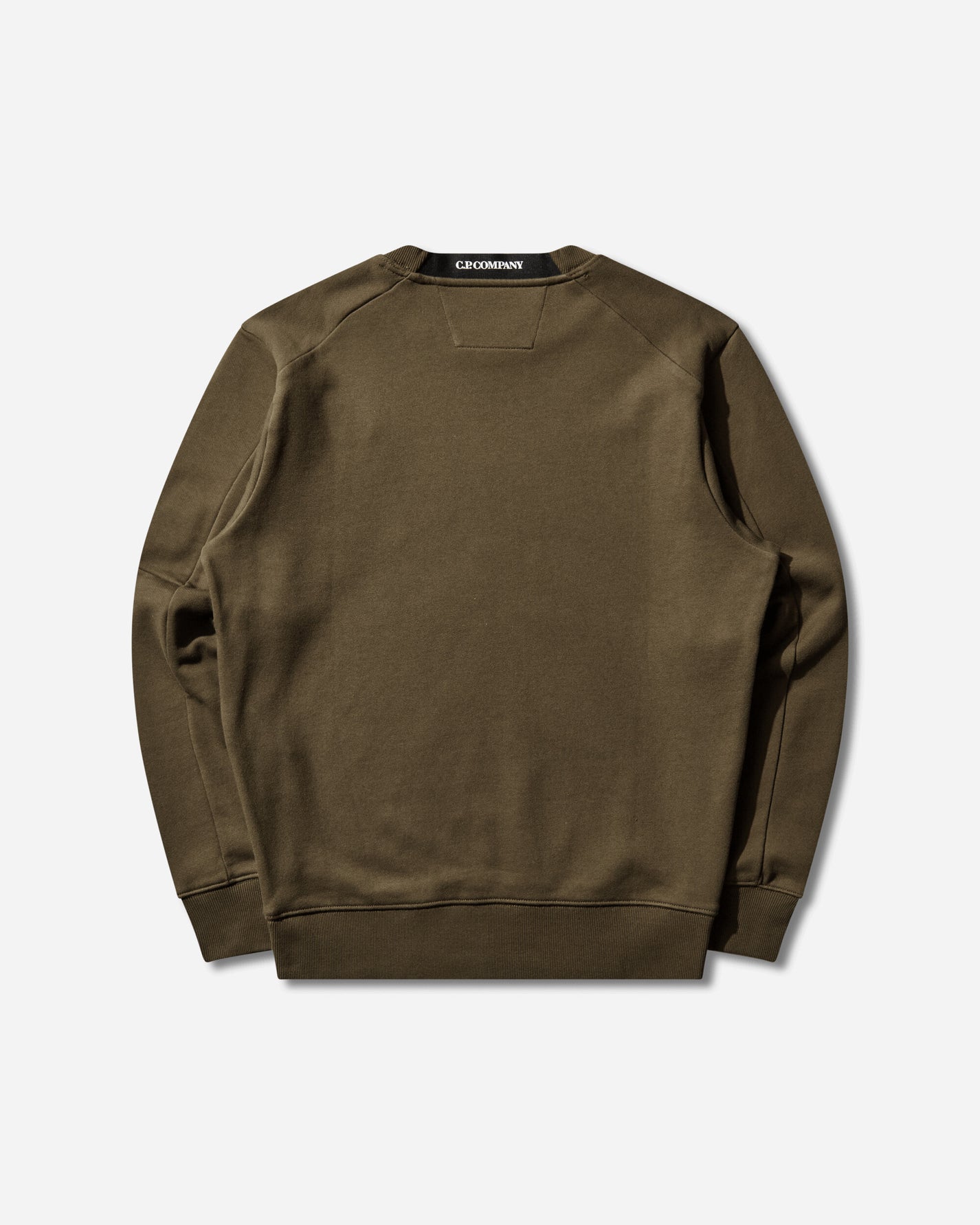 C.P. Company Diagonal Raised Fleece Crewneck Lens Sweatshirt Ivy Green Sweatshirts Crewneck RCCMSS713A-005086W 683