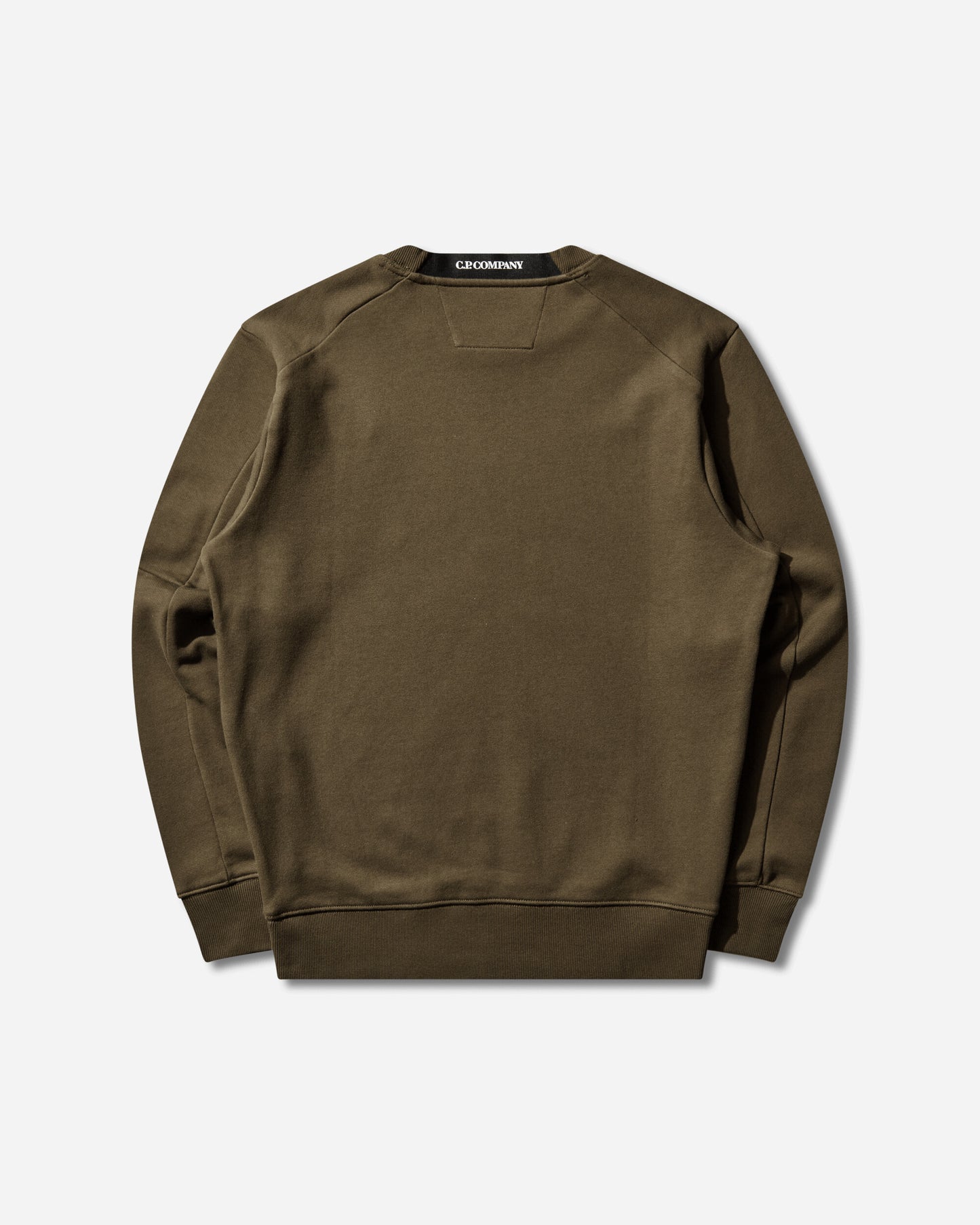 C.P. Company Diagonal Raised Fleece Crewneck Lens Sweatshirt Ivy Green Sweatshirts Crewneck RCCMSS713A-005086W 683