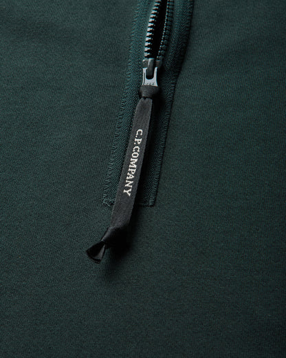 C.P. Company Diagonal Raised Fleece Half Zip Lens Sweatshirt PONDEROSA PINE Sweatshirts Crewneck 21CMSS033A-005086W 697