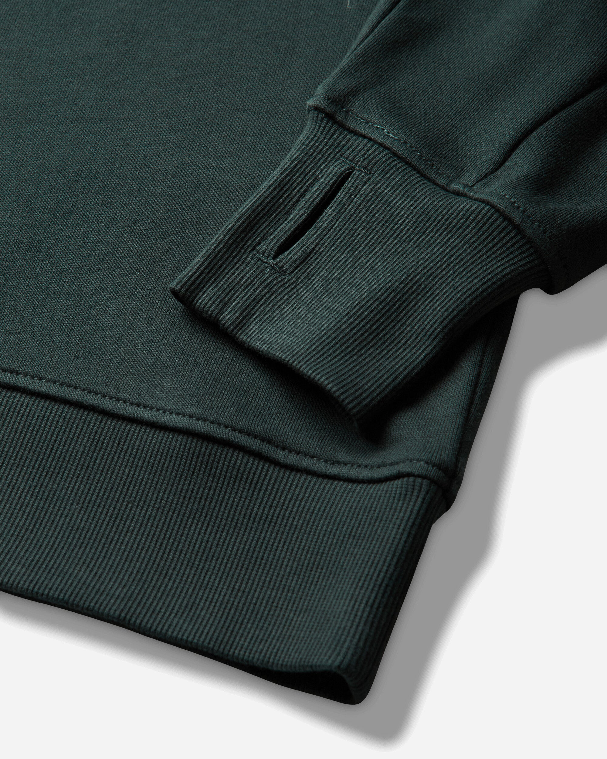 C.P. Company Diagonal Raised Fleece Half Zip Lens Sweatshirt PONDEROSA PINE Sweatshirts Crewneck 21CMSS033A-005086W 697