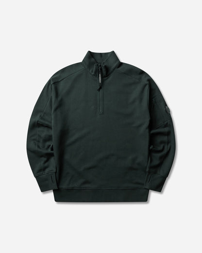 C.P. Company Diagonal Raised Fleece Half Zip Lens Sweatshirt PONDEROSA PINE Sweatshirts Crewneck 21CMSS033A-005086W 697