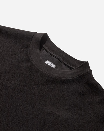 C.P. Company Sweatshirts Crew Neck In Brushed Emerized Diagonal Fleece Black Sweatshirts Crewneck 19CMSS249A-006614G 999