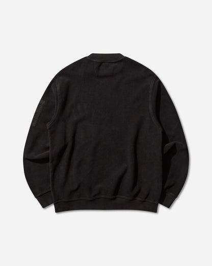 C.P. Company Sweatshirts Crew Neck In Brushed Emerized Diagonal Fleece Black Sweatshirts Crewneck 19CMSS249A-006614G 999