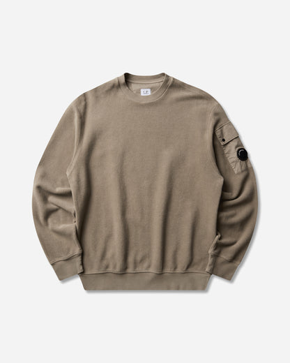 C.P. Company Sweatshirts Crew Neck In Brushed Emerized Diagonal Fleece Fallen Rock Sweatshirts Crewneck 21CMSS192A-006614G 356