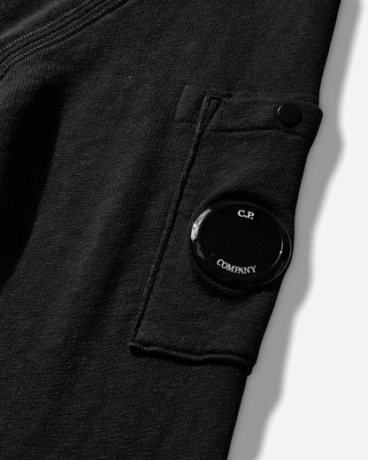 C.P. Company Sweatshirts Polo Collar In Malfile' Fleece Black Sweatshirts Crewneck 20CMSS208A-110337O 999