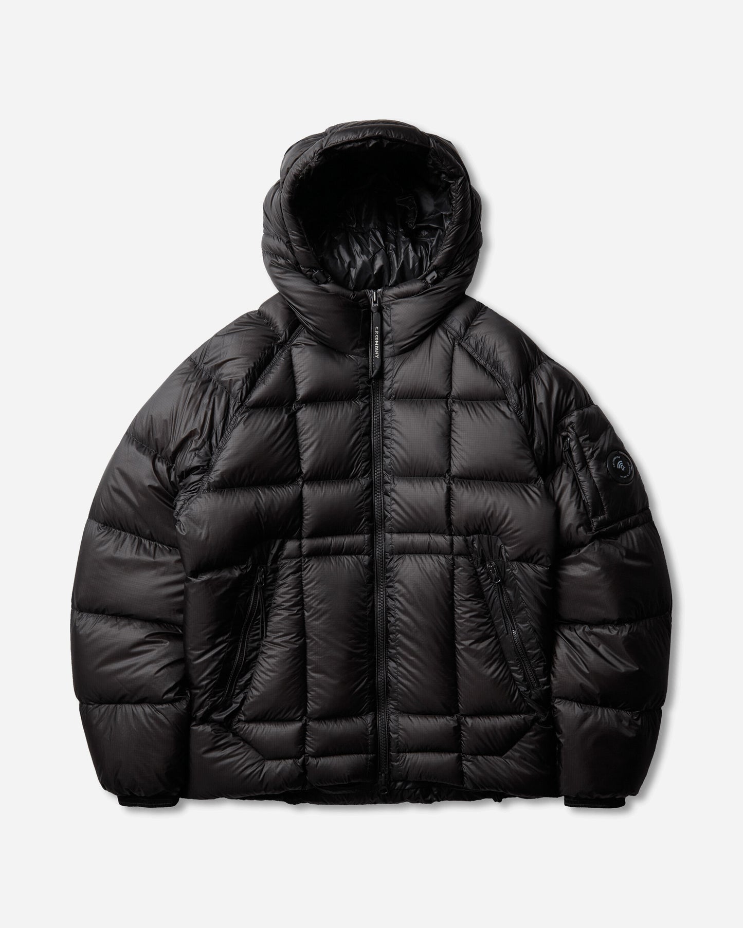 C.P. Company D.D. Shell Hooded Down Jacket BLACK Coats and Jackets Down Jackets RFCMOW702A-110416A 999
