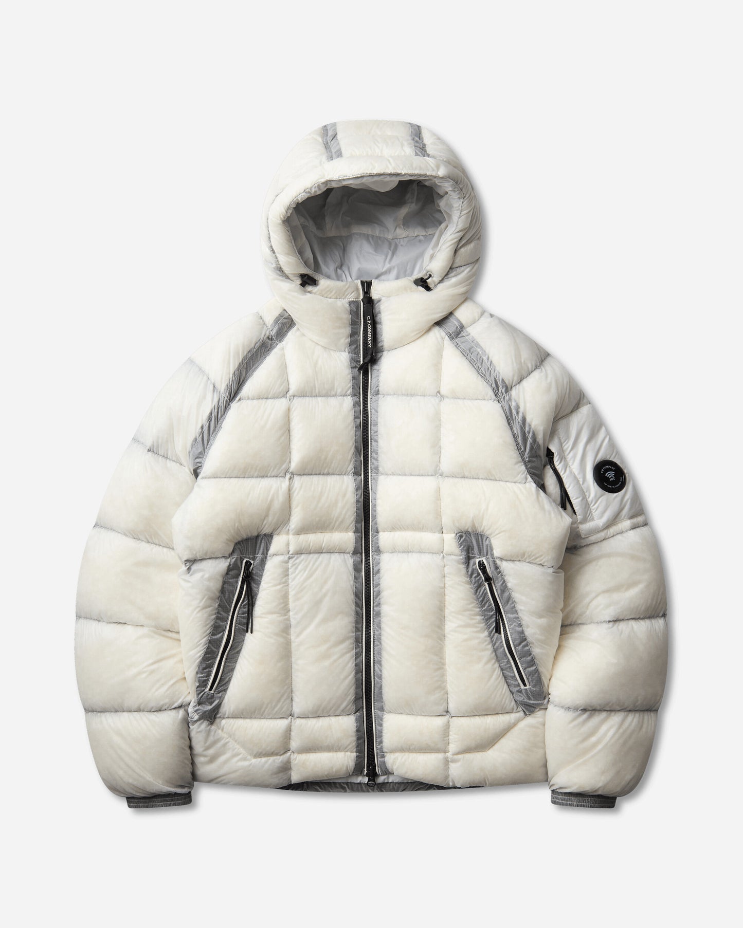 C.P. Company D.D. Shell Hooded Down Jacket GAUZE WHITE Coats and Jackets Down Jackets RFCMOW702A-110416A 103
