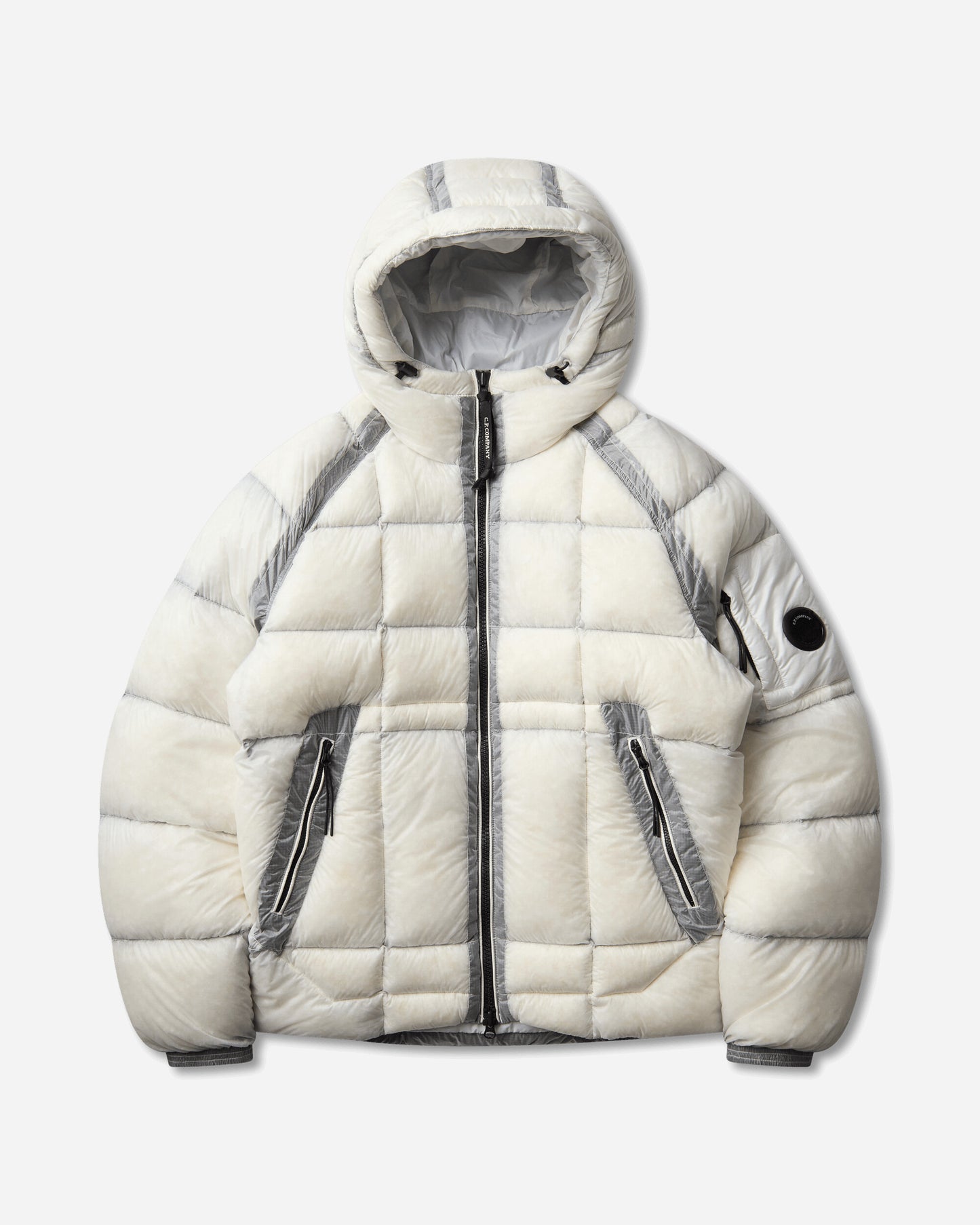 C.P. Company D.D. Shell Hooded Down Jacket GAUZE WHITE Coats and Jackets Down Jackets RFCMOW702A-110416A 103