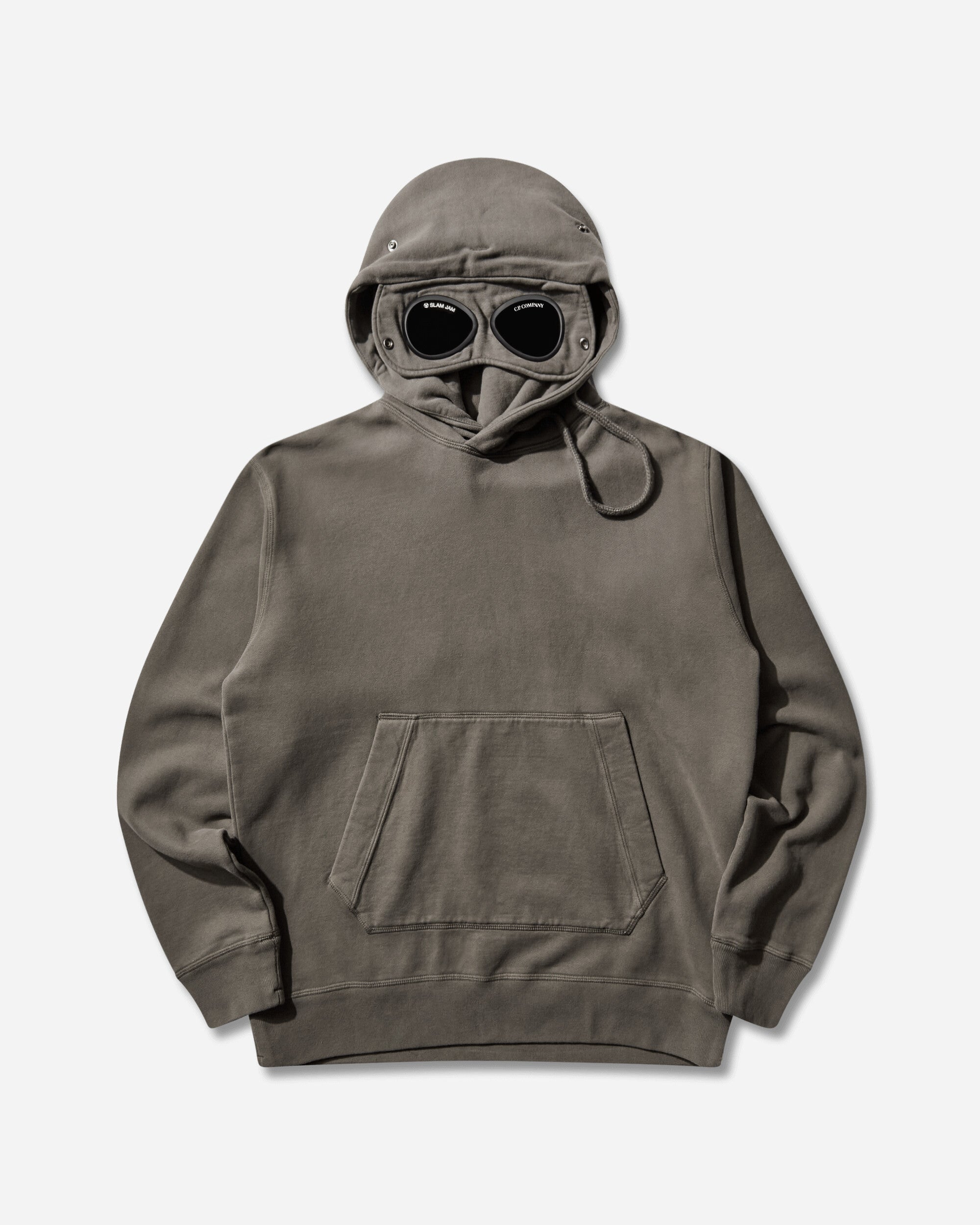 C.P. Company Slam Jam Goggle Hoodie Black Black Sweatshirts Hoodies 19CSSS701A 001