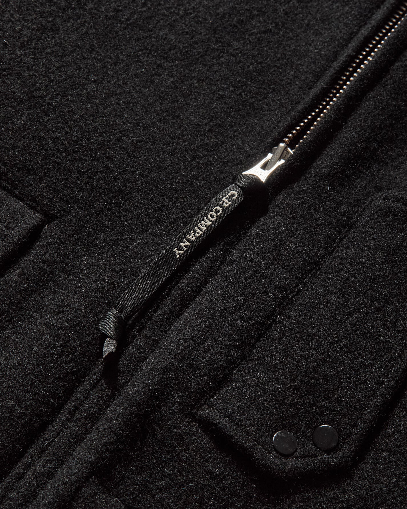 C.P. Company Medium Jacket In Duffel Black Coats and Jackets Jackets 19CMOW148A-006168A 999