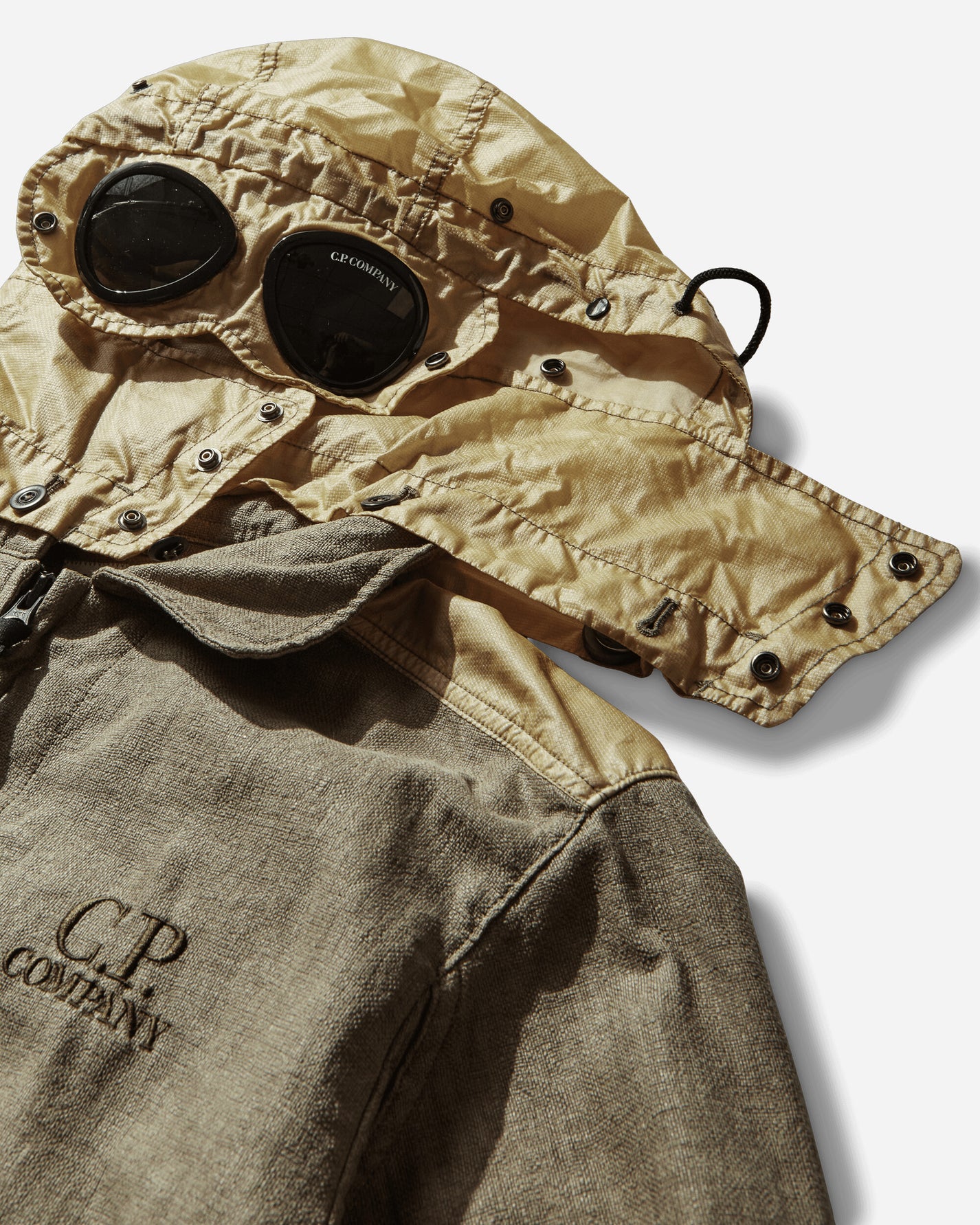 C.P. Company Outerwear Medium Jacket In Rafia-R Dried Herb Coats and Jackets Jackets 20CMOW199A-110599M 644