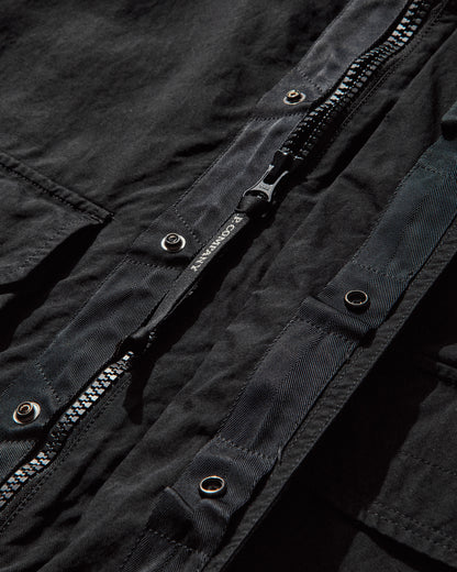 C.P. Company Outerwear Medium Jacket In Twill Black Coats and Jackets Jackets 19CMOW069A-110305G 999