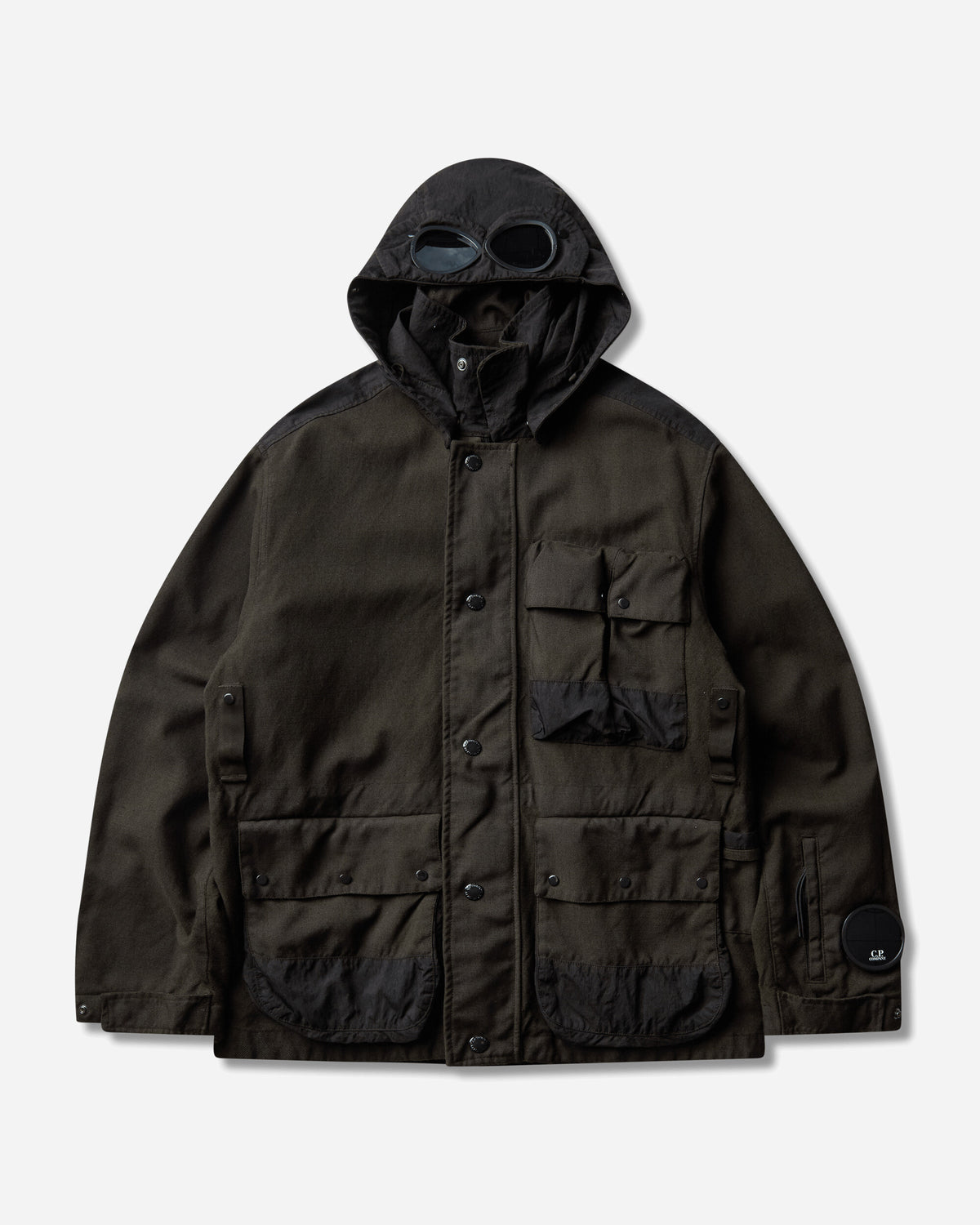 C.P. Company Outerwear Medium Jacket In Wool-Ht Ivy Green Coats and Jackets Jackets 21CMOW258A-110765G 683
