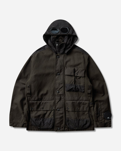 C.P. Company Outerwear Medium Jacket In Wool-Ht Ivy Green Coats and Jackets Jackets 21CMOW258A-110765G 683