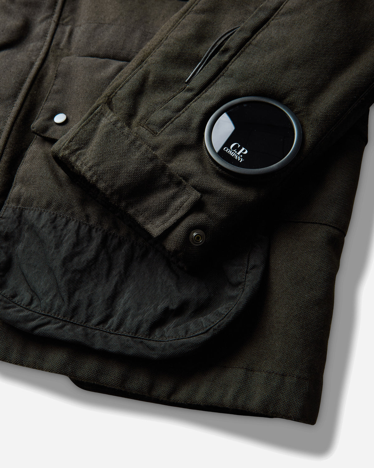 C.P. Company Outerwear Medium Jacket In Wool-Ht Ivy Green Coats and Jackets Jackets 21CMOW258A-110765G 683