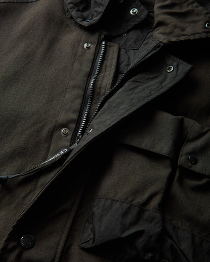 C.P. Company Outerwear Medium Jacket In Wool-Ht Ivy Green Coats and Jackets Jackets 21CMOW258A-110765G 683