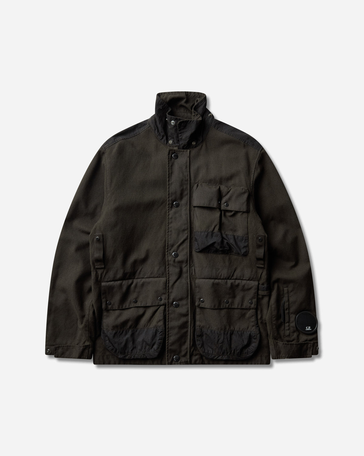C.P. Company Outerwear Medium Jacket In Wool-Ht Ivy Green Coats and Jackets Jackets 21CMOW258A-110765G 683