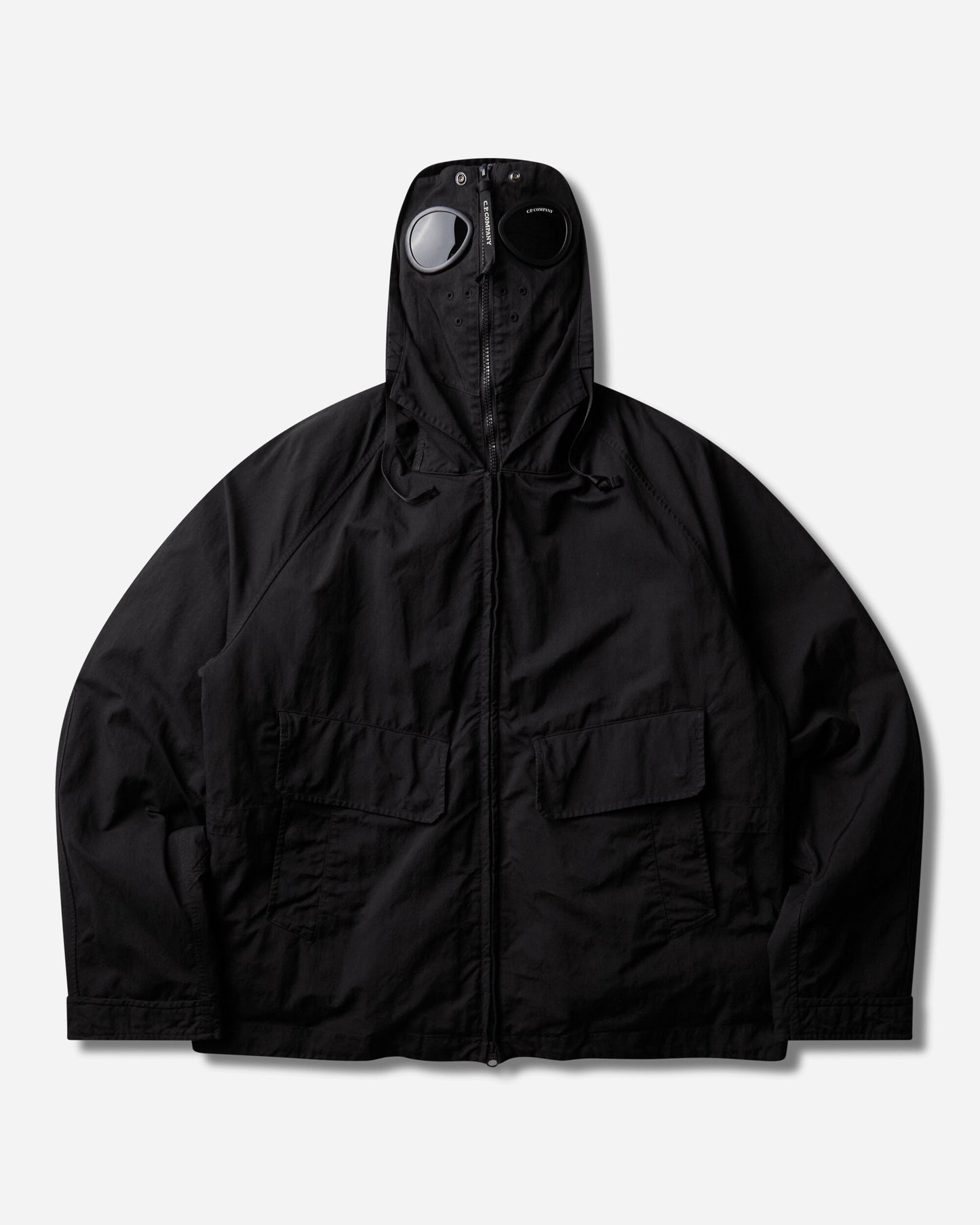 C.P. Company Twill Mixed Explorer Jacket BLACK Coats and Jackets Jackets 21CMOW078A-110305G 999