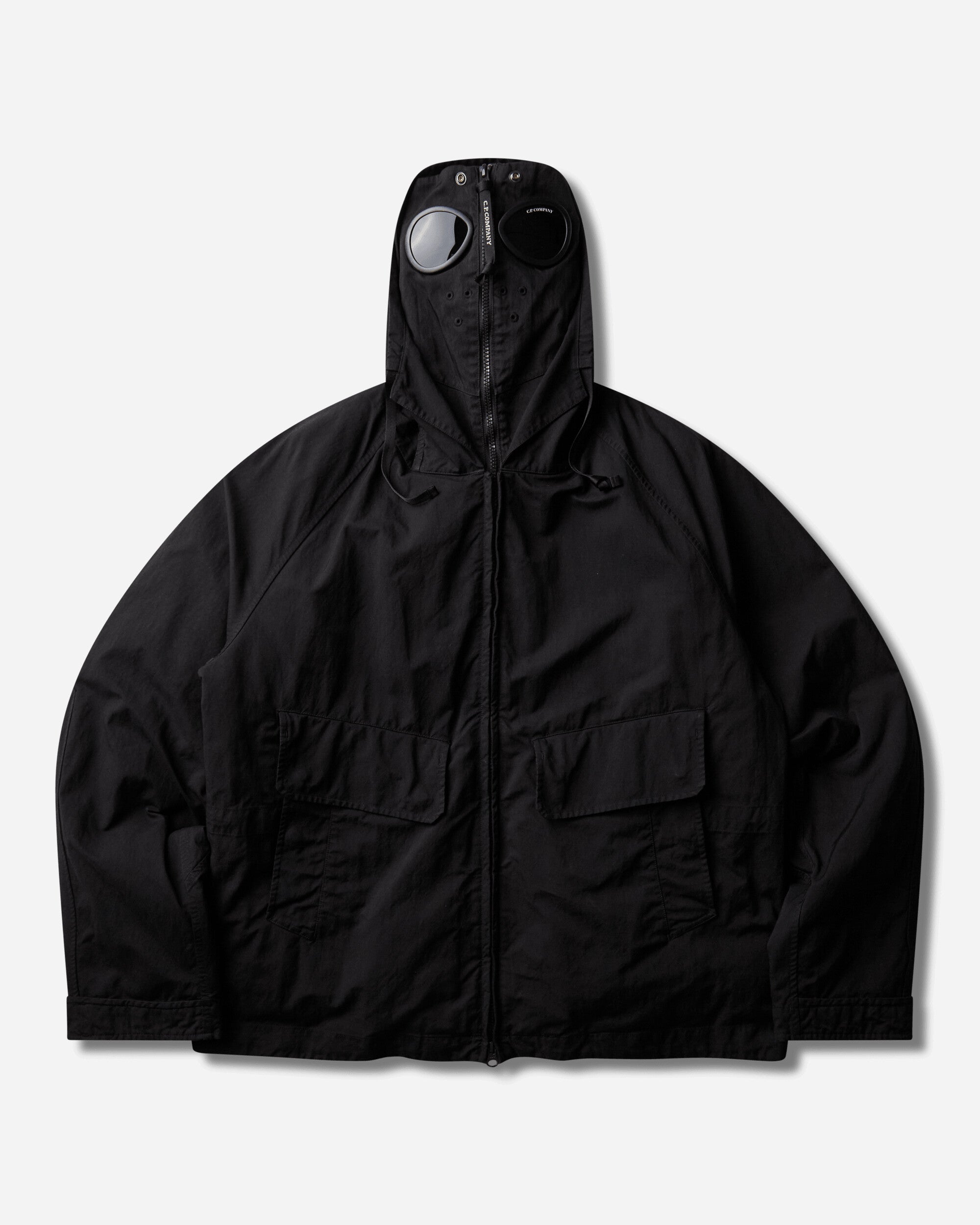 C.P. Company Twill Mixed Explorer Jacket BLACK Coats and Jackets Jackets 21CMOW078A-110305G 999