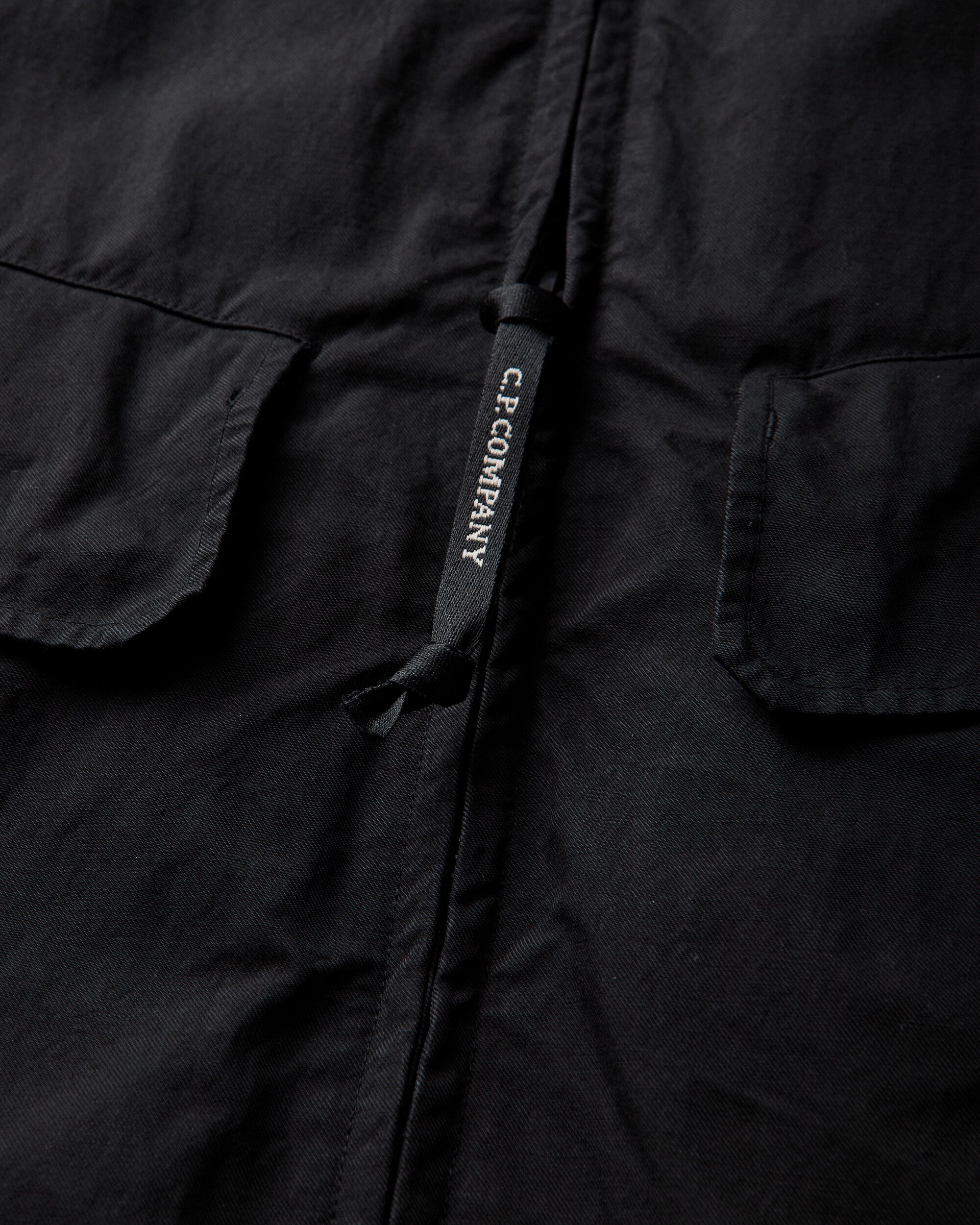 C.P. Company Twill Mixed Explorer Jacket BLACK Coats and Jackets Jackets 21CMOW078A-110305G 999