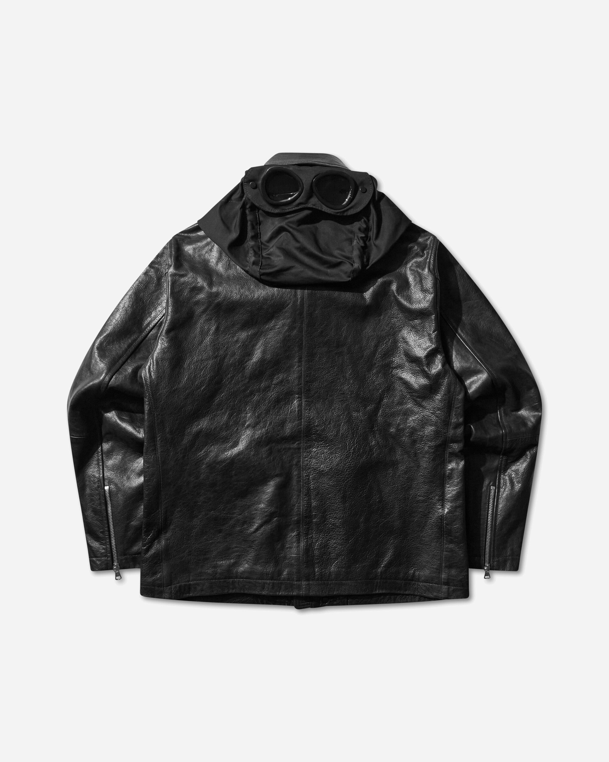C.P. Company CP Company x Slam Jam Leather Miller Jacket Black Coats and Jackets Leather Jackets 19CSOW700S 001