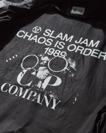 C.P. Company CP Company x Slam Jam Leather Miller Jacket Black Coats and Jackets Leather Jackets 19CSOW700S 001