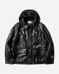 C.P. Company CP Company x Slam Jam Leather Miller Jacket Black Coats and Jackets Leather Jackets 19CSOW700S 001