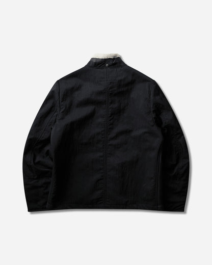 C.P. Company Outerwear Medium Jacket In Montone Curly Leather Black Coats and Jackets Leather Jackets 21CMOW303A-006249L 999