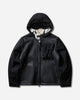 C.P. Company Outerwear Medium Jacket In Montone Curly Leather Black Coats and Jackets Leather Jackets 21CMOW303A-006249L 999