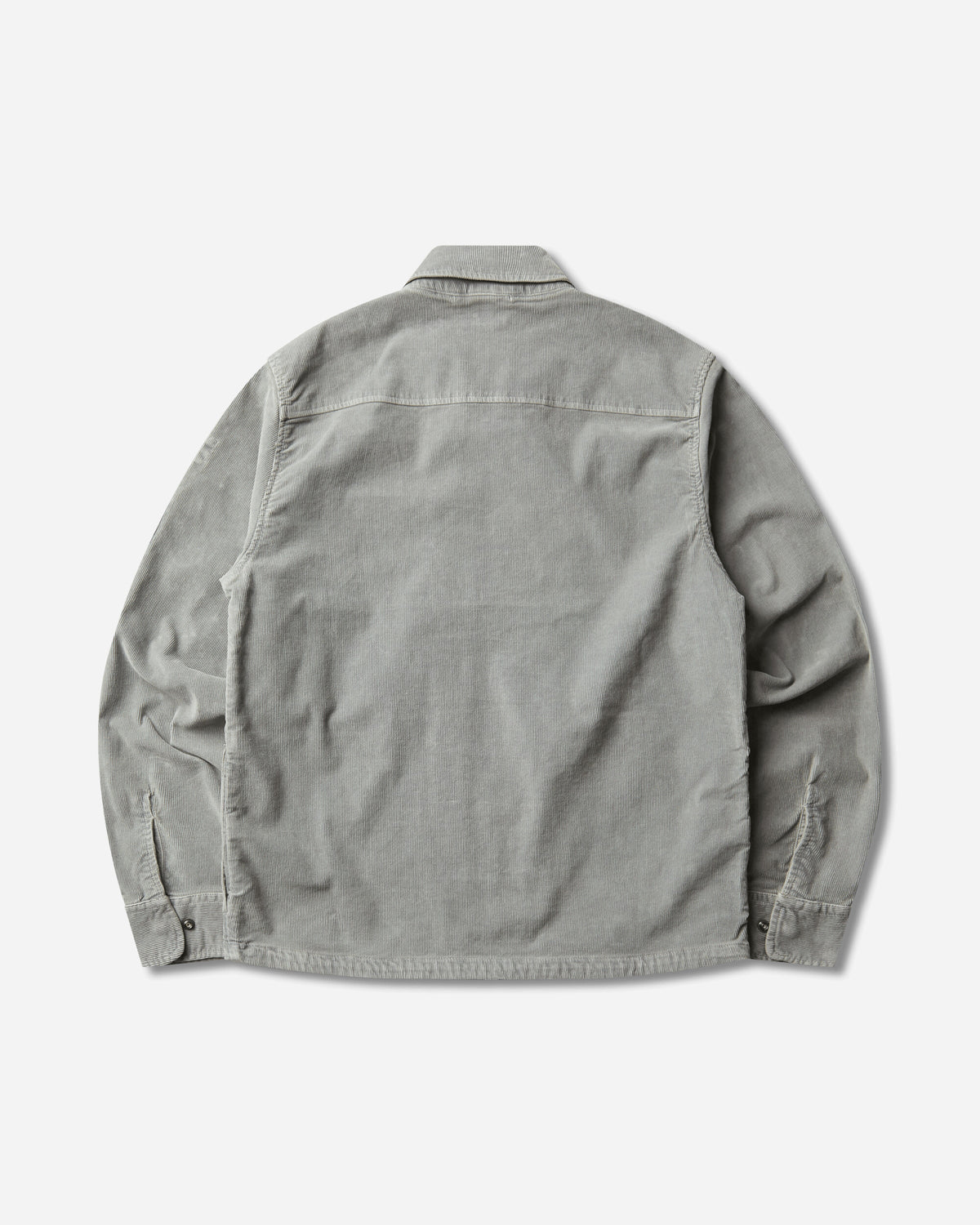 C.P. Company Corduroy Zipped Lens Overshirt FLINT GREY Shirts Overshirt 21CMOS149A-006410O 936