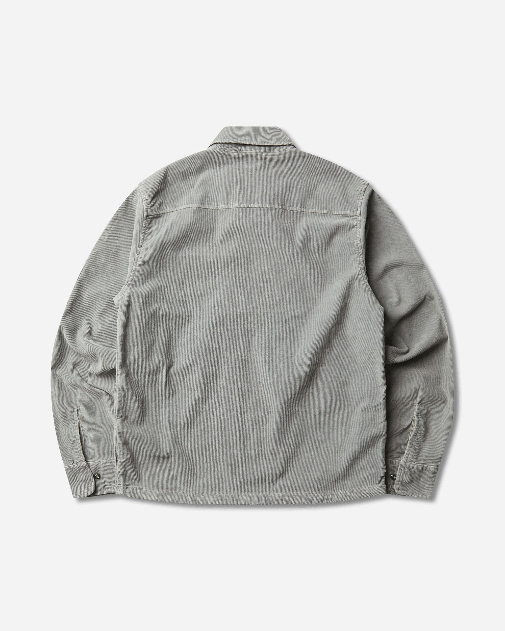C.P. Company Corduroy Zipped Lens Overshirt FLINT GREY Shirts Overshirt 21CMOS149A-006410O 936