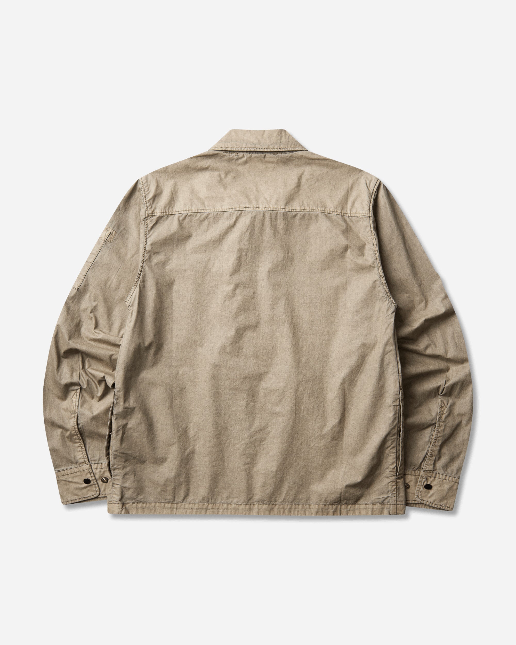 C.P. Company Cotton Plain Face Resined Zipped Lens Overshirt FALLEN ROCK Shirts Overshirt 21CMOS264A-110795G 356