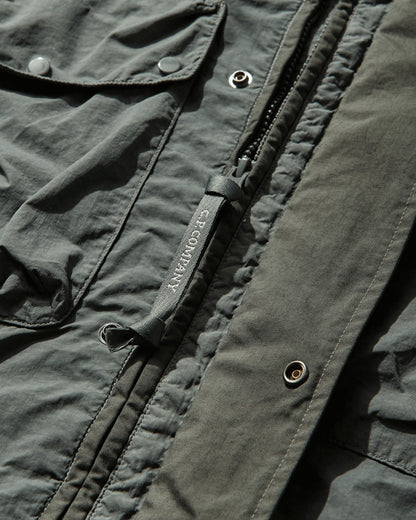 C.P. Company Flatt Nylon Mixed Goggle Overshirt Laurel Wreath Shirts Overshirt 20CMOS017A-005991G 668