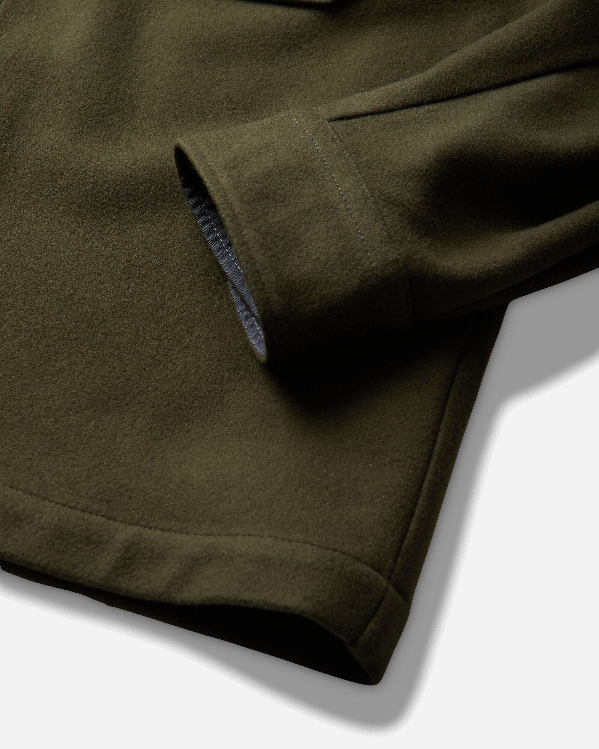 C.P. Company Overshirt In Felted Wool Ivy Green Shirts Overshirt 21CMOS261A-110804A 683