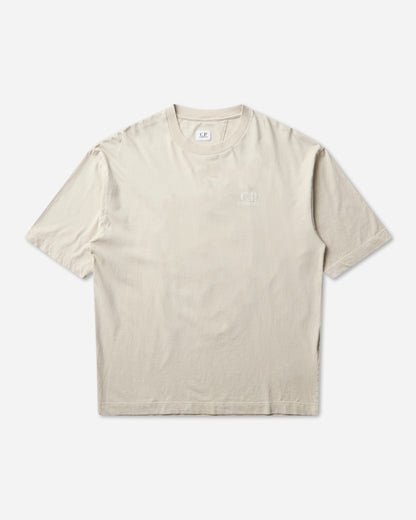 C.P. Company 30/1 Jersey Short Sleeve British Sailor T-Shirt SILVER BIRCH T-Shirts Shortsleeve 21CMTS209A-110579W 120