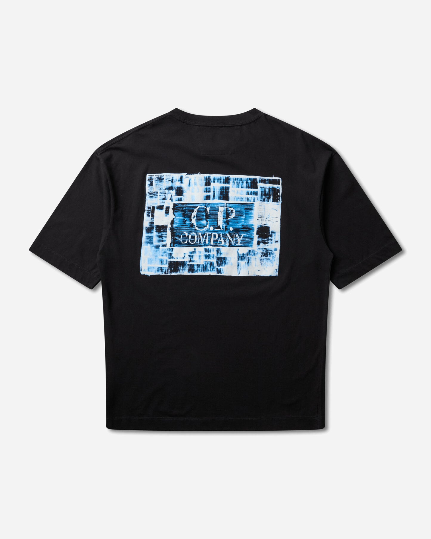 C.P. Company 30/1 Jersey Short Sleeve Chest-Back Logo T-Shirt BLACK T-Shirts Shortsleeve 21CMTS180A-110579W 999