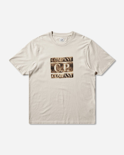 C.P. Company 30/1 Jersey Short Sleeve Logo T-Shirt Frozen Dew T-Shirts Shortsleeve 20CMTS141A-110579W 114