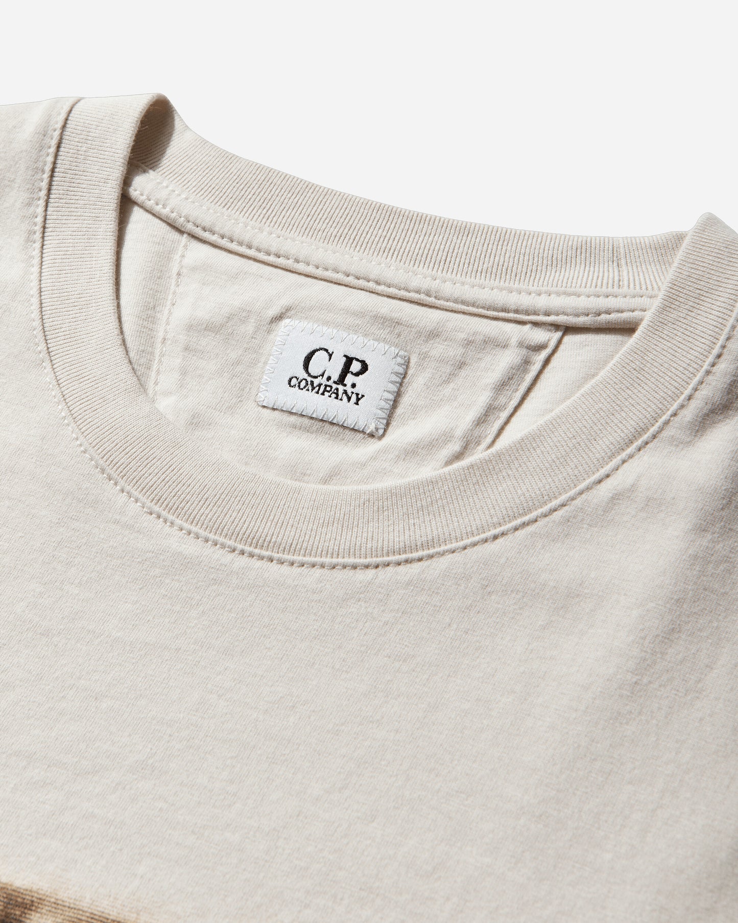 C.P. Company 30/1 Jersey Short Sleeve Logo T-Shirt Frozen Dew T-Shirts Shortsleeve 20CMTS141A-110579W 114