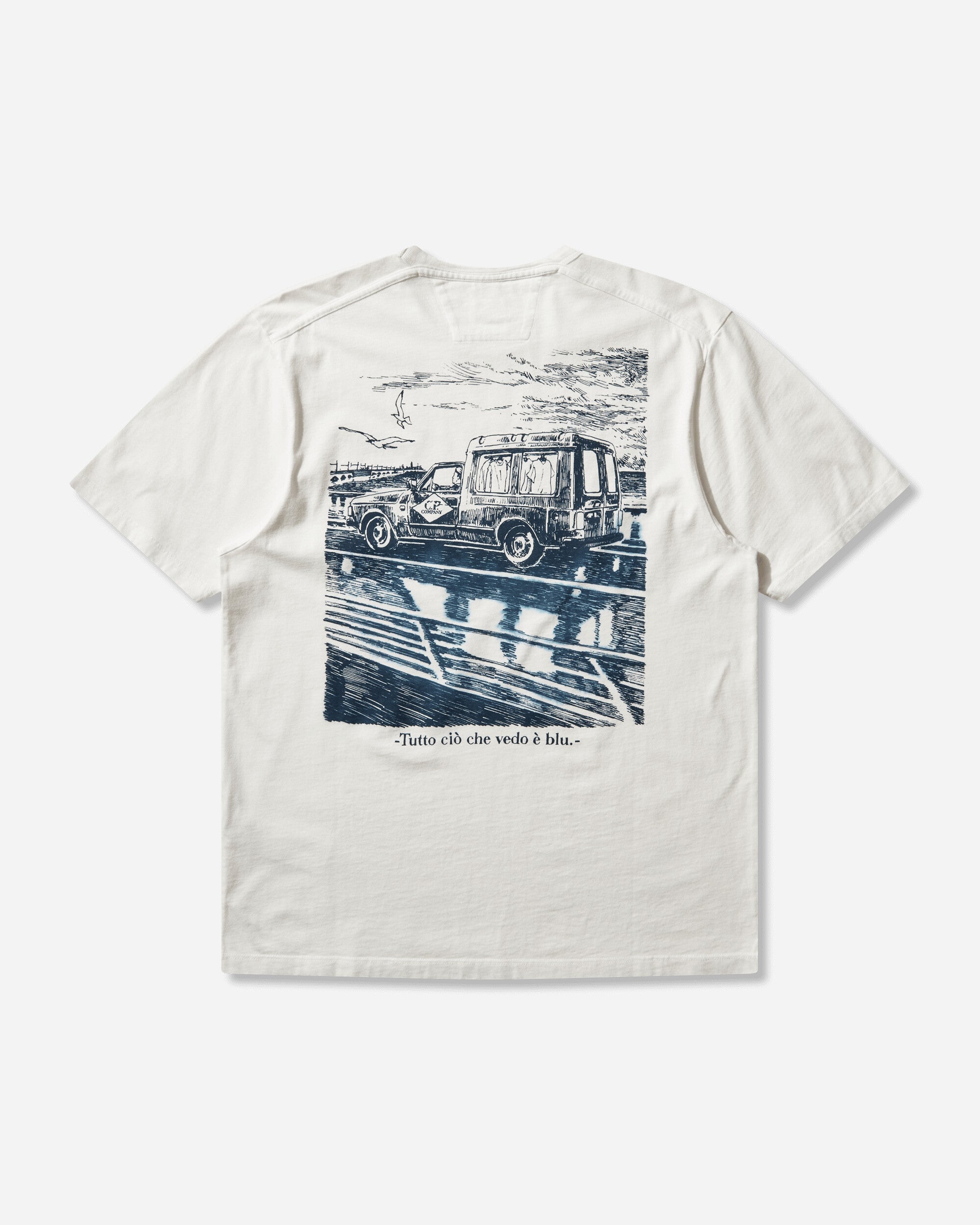 C.P. Company T-Shirts Short Sleeve In Jersey Gauze White T-Shirts Shortsleeve 20CMTS267A-110656W 103