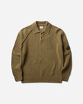 C.P. Company Chenille Cotton Polo Sweater ERMINE Knitwears Sweaters 21CMKN198A-005558G 340