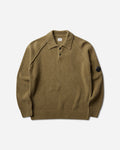 C.P. Company Chenille Cotton Polo Sweater ERMINE Knitwears Sweaters 21CMKN198A-005558G 340