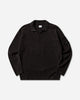C.P. Company Cotton Chenille Polo Lens Sweater Black Knitwears Sweaters 20CMKN118A-005687G 999