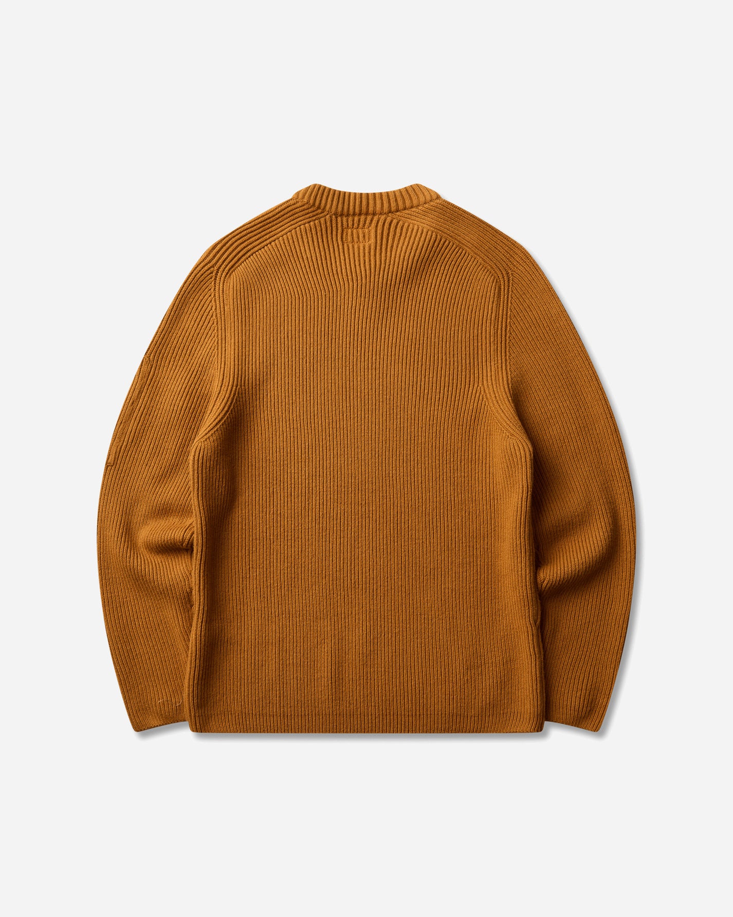 C.P. Company Full Rib Cotton Crewneck Lens Sweater BUCK THORN BROWN Knitwears Sweaters 21CMKN101A-006608A 232