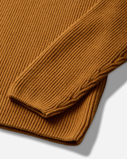 C.P. Company Full Rib Cotton Crewneck Lens Sweater BUCK THORN BROWN Knitwears Sweaters 21CMKN101A-006608A 232