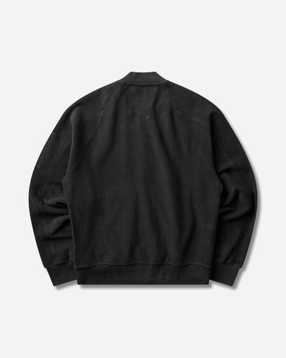 C.P. Company Sweatshirts Open Sweat In Brushed Emerized Diagonal Fleece Raven Sweatshirts Track Tops 21CMSS190A-006614G 985