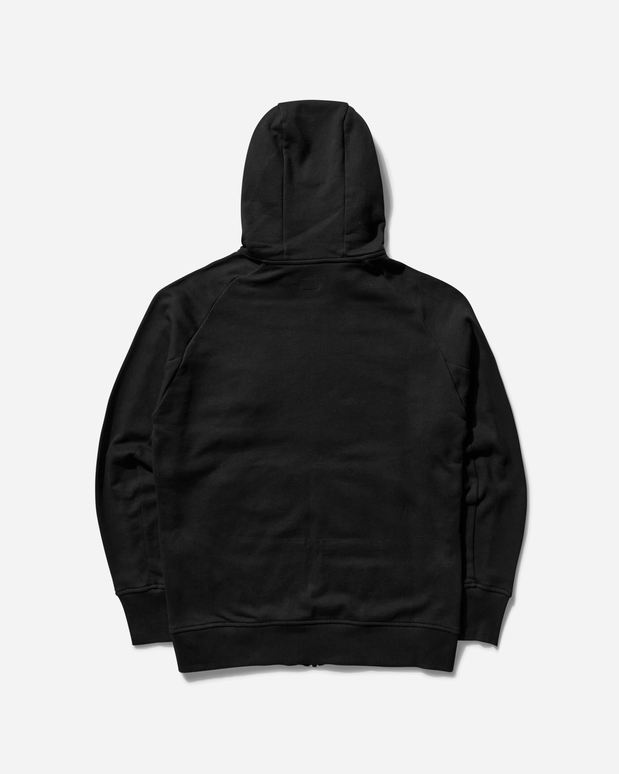 C.P. Company Diagonal Raised Fleece Goggle Sweatshirt Black Sweatshirts Zip-Ups RCCMSS715A-005086W 999
