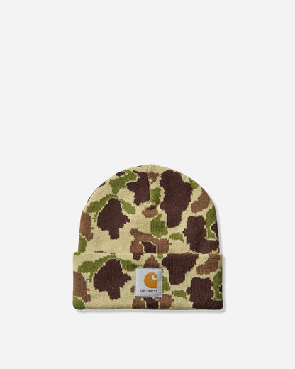 Carhartt WIP Camo Duck Beanie Camo Duck Jacquard/Green Hats Beanies I035465 2GVXX
