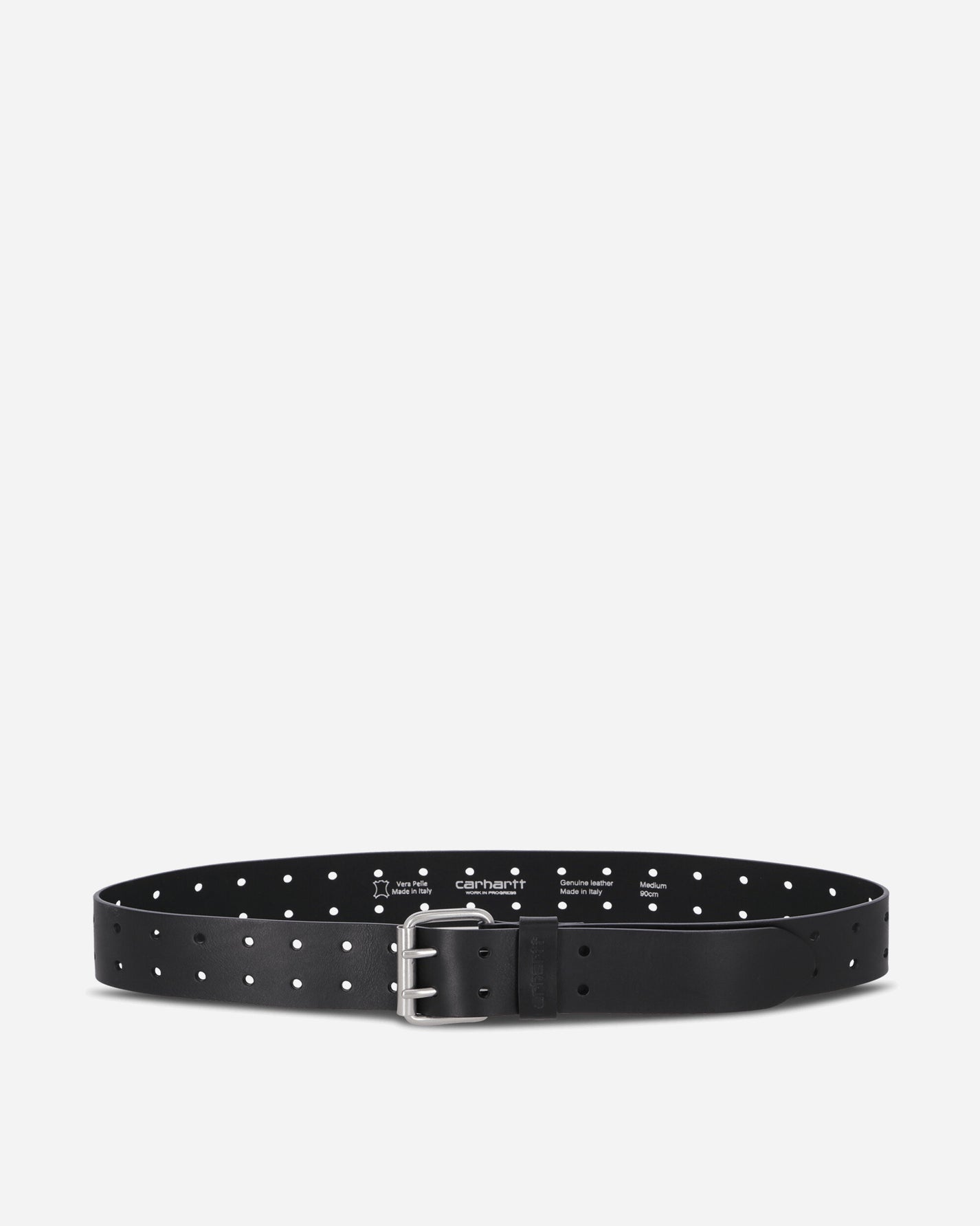 Carhartt WIP Double Script Belt Black/Silver Belts Belt I036105 0M4XX