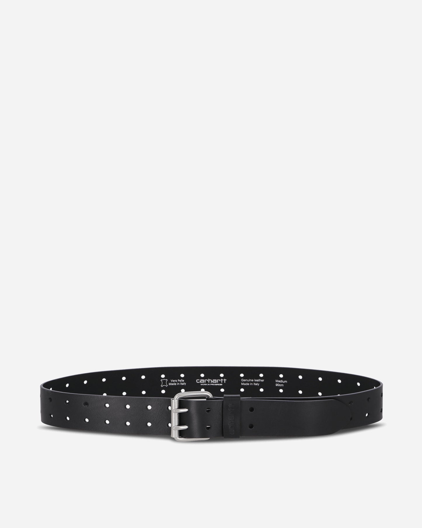 Carhartt WIP Double Script Belt Black/Silver Belts Belt I036105 0M4XX